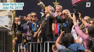 The USWNT Put On A Show At Today’s Victory Parade